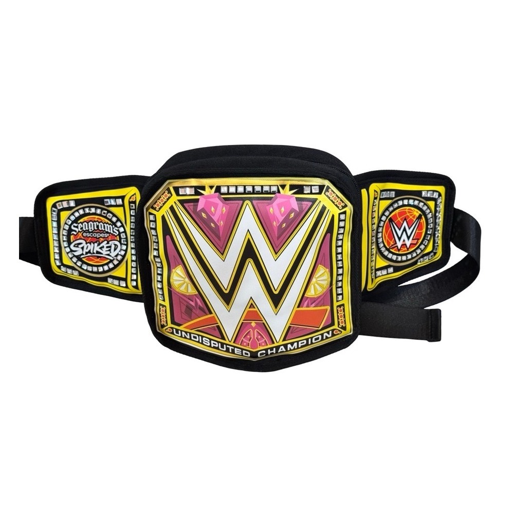 WWE Undisputed Champion Fanny Pack Cooler Seagrams Escapes Spiked Wrestling Bag